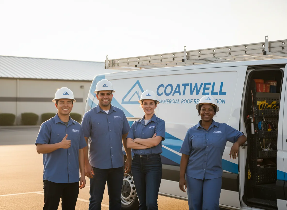 Commercial roof coating company in Reeseville, WI