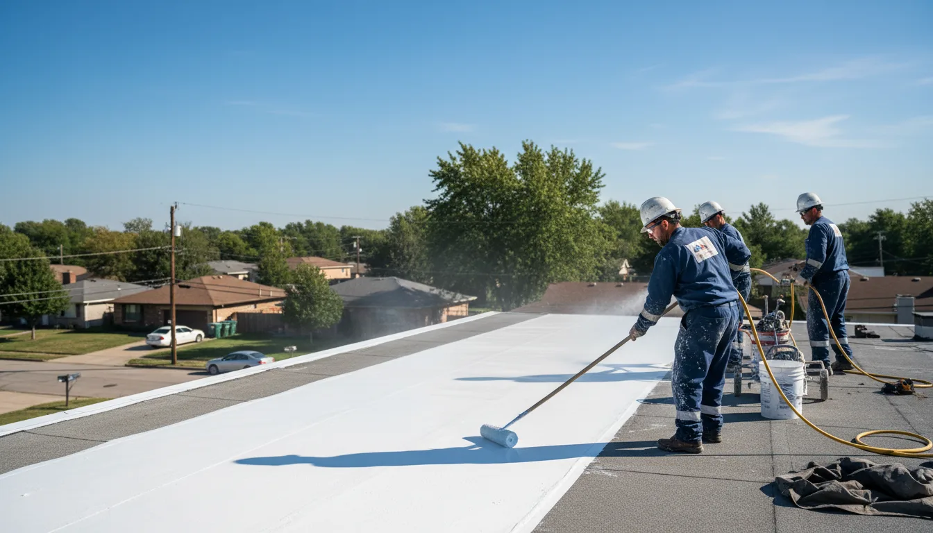 Commercial roof coating in Reeseville, WI near me